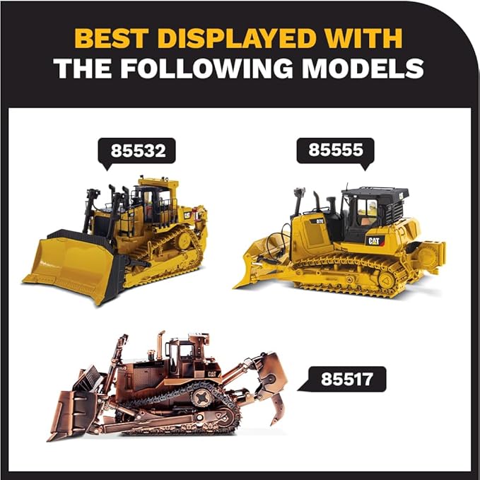 Diecast Masters CAT Caterpillar D6 Track Type Tractor Dozer with SU Blade and Operator High Line Series 1/50 Diecast Model 85553