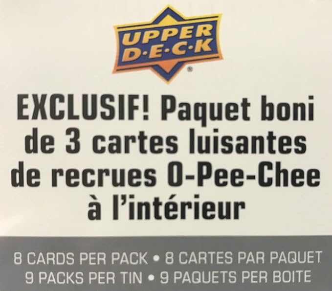 NHL Upper Deck 2021-22 Series One Hockey Trading Card Collector's Tin [8 Packs + 1 Bonus Pack]