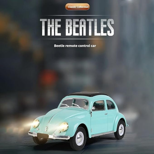1:16 Scale Remote Control Car Simulation Classic Beetle Model 2.4GHz 4CH High Speed Retro Racing Sport Car with LED Ligjhts Mini Drift Cars for Adult - Blue
