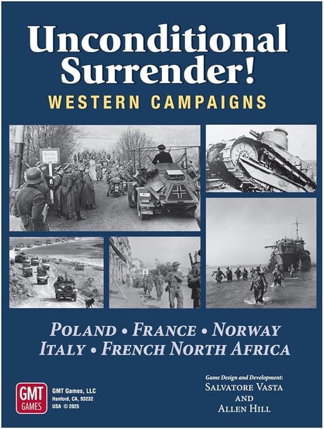 GMT Games Unconditional Surrender! Western Campaigns WW2 Strategy Board Gamefor Adults Ages 18+