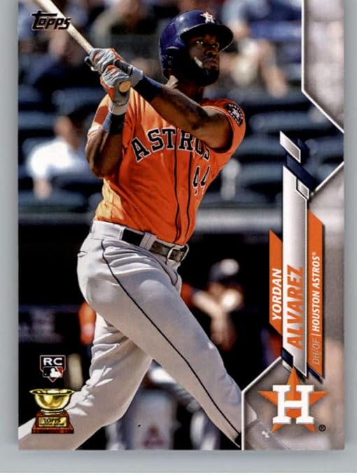 2020 Topps Baseball #276 Yordan Alvarez RC Rookie Card Houston Astros Official MLB Baseball Trading Card In Raw (NM or Better) Condition