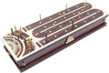 House of Cribbage - Continuous Cribbage Board/Box Inlaid in Maple/Rosewood : 4 Track - Side Drawers with Score Marking Fields for Skunks Corners and Won Games