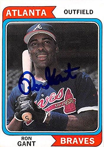 Sports Memorabilia Autograph Warehouse 248223 Ron Gant Autographed Baseball Card - Atlanta Braves 1992 BBC Magazine - No. 10