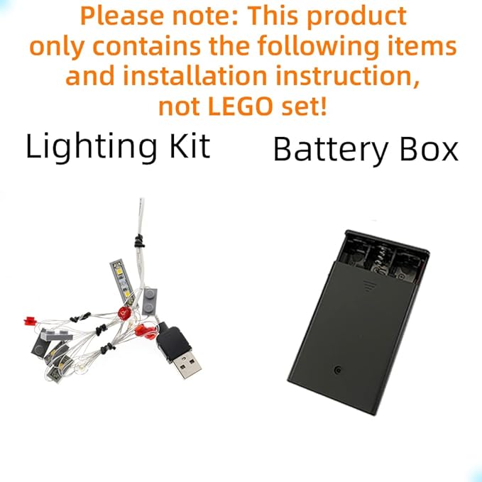 LED Light Kit Compatible with Lego The Knight Bus - Lighting Set for 75957 Building Model (Model Set Not Included)
