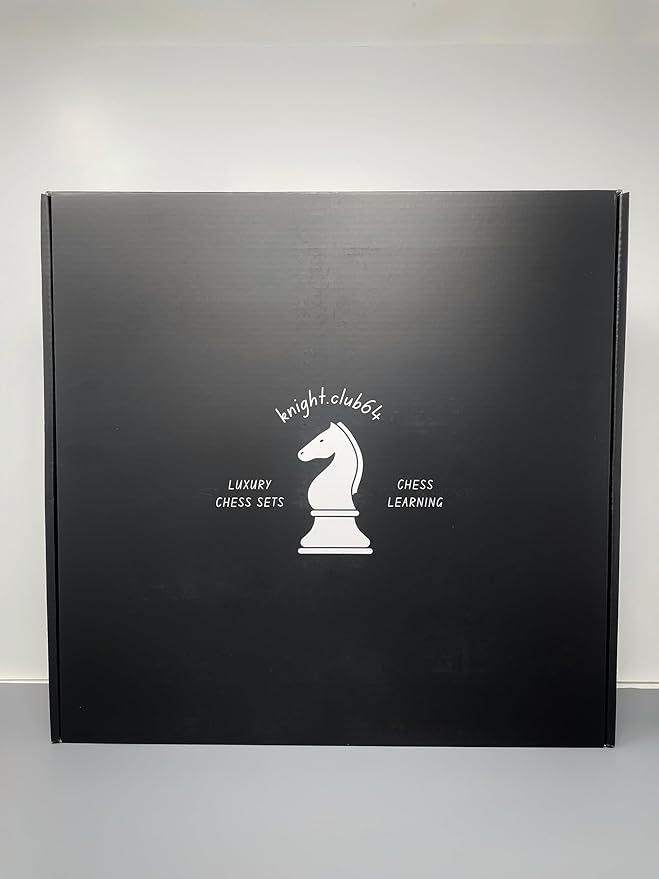 Luxury Acrylic Chess Set Sophisticated Stylish Design Multiple Colors Available (Clear/Blue-Azure)