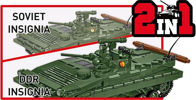 COBI Armed Forces BMP-1 (Boyevaya Mashina Pekhoty 2-in-1 DDR/RUS) Building Set 758 Pieces