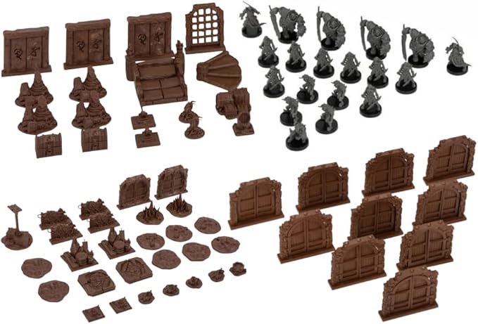 Steamforged Games Bardsung Bundle: Distant Depths Upper Levels 3D Doors and Hobgoblin (4 items)