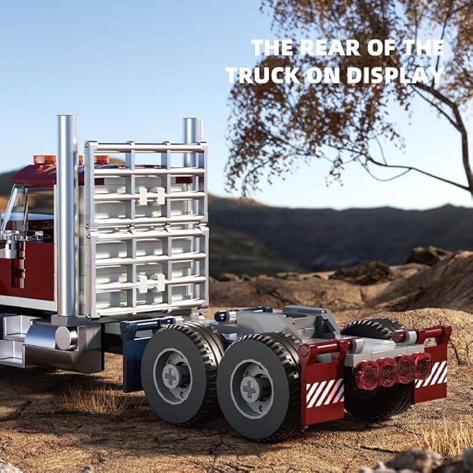 Xbert American Semi Trucks Building Sets Big Rig Tractors Truck Kits Transport Vehicle Cars Toys Birthday Gifts for Boys