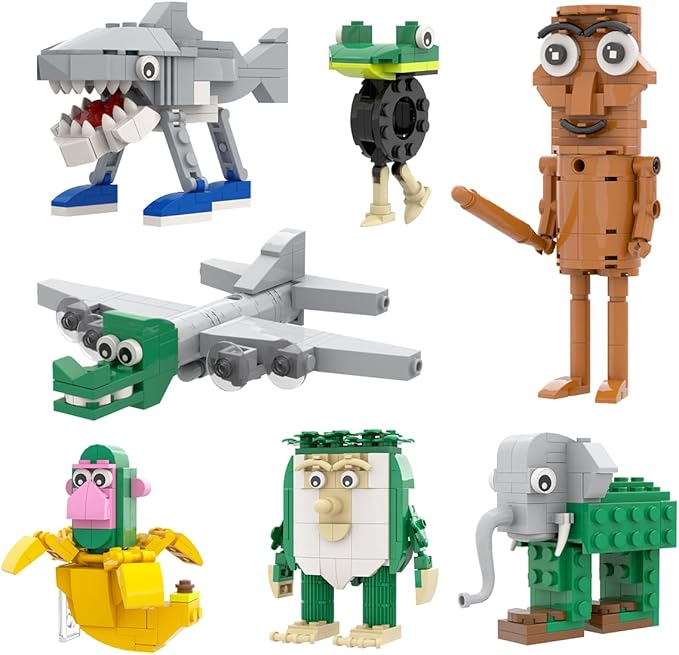 Italian Brainrot Building Set Viral Meme Building Kit Include Tralalero Tralala Tung Tung Sahur Bombardiro Crocodilo Chimpanzini Bananini BRR BRR Patapim Boneca Ambalabu Lirili