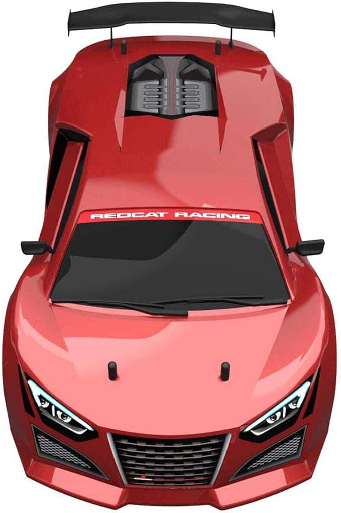 Redcat Racing Lightning EPX RC Drift Car 1/10 Scale 4WD with 2.4GHz Radio 19T Brushed Motor Tunable Suspension Remote Control Car with Battery and Charger - Metallic Red