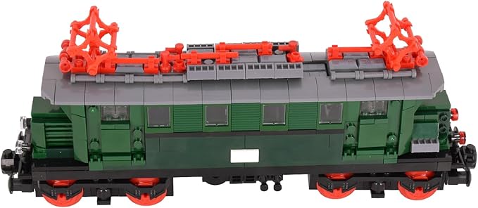 Train Carriage Building Block Kit – Classic Rail Car Model for MOC Train Sets Compatible with All Major Brick Brands Creative Add-On for Custom Railway Builds