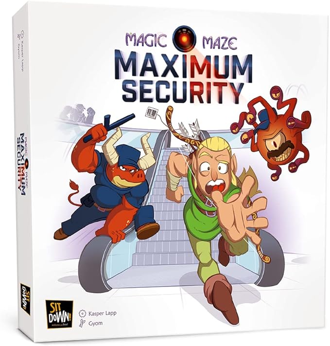 Sit Down! Magic Maze: Maximum Security Strategy Board Game Customize Your Magic Maze Experience For 1 to 8 Players Ages 8 and up