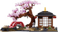 Japanese Garden Building Set Cherry Blossom Bonsai Tree House Building Block for Japanese Tranquil Garden for Home and Office Decoration Set Boys and Girls 6+ Years (1555 Pcs).
