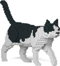 JEKCA Cat 11S-M02 | Black and White Cat Plastic Building Blocks | Age 14+