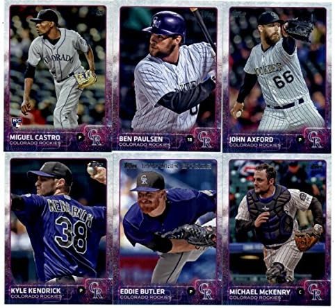 2015 Topps Update Series Colorado Rockies Baseball Cards Team Set of 11 Cards: John Axford Ben Paulsen Miguel Castro Troy Tulowitzki Michael McKenry Eddie Butler Rafael Betancourt Kyle Kendrick
