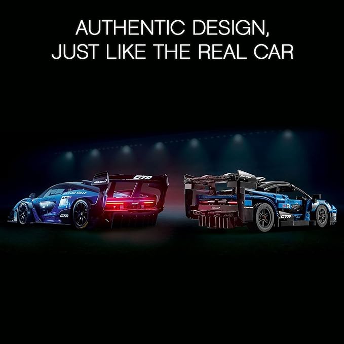 LEGO Technic McLaren Senna GTR 42123 Racing Sports Collectable Model Car Building Kit Car Construction Toy Gift Idea for Kids Boys and Girls