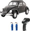 Remote Control Car 1:16 Scale Classic Beetle Model Toys Car for Adults 2.4GHz 4CH RC Car Rear Wheel Drive with LED Ligjhts and 2 Rechargeable Batteries