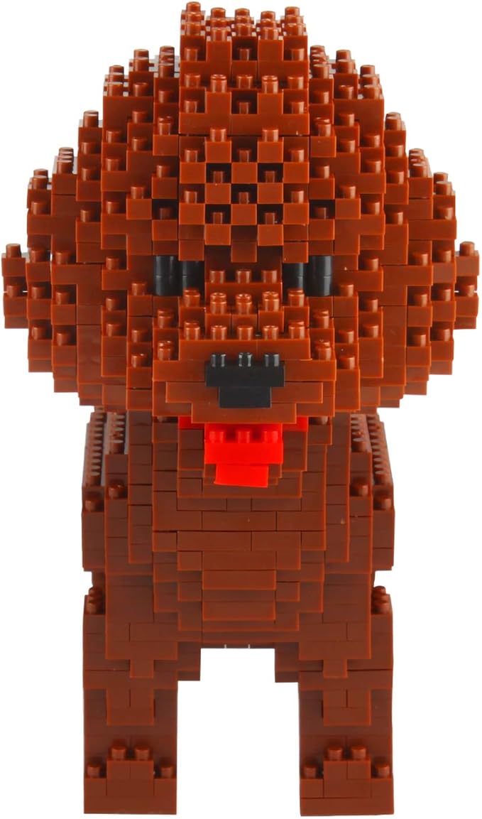 Larcele Micro Dog Building Blocks Set Mini Pet Building Toy Bricks950 Pieces KLJM-02 (Poodle)