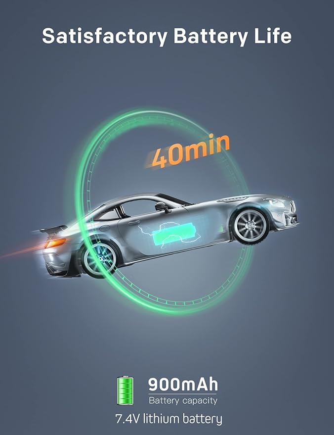 MIEBELY Remote Control Car Mercedes Benz 1/12 Scale Official Authorized GT R Pro Rc Cars 7.4V 900mAh Rechargeable Battery 2.4Ghz Rc Drift Cars W/LED Toy Car Birthday Gift for Boys Kids Adults Age 6+