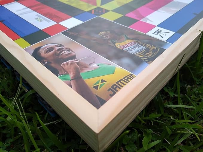 Jamaican Ludo Legendary Athletes Edition – 24x24 Oversized Board Game | Celebrating Jamaica’s Sports Icons | Fun Multi-Player Entertainment for Family Game Night | Ludi Ludy Loodi | Gift Idea