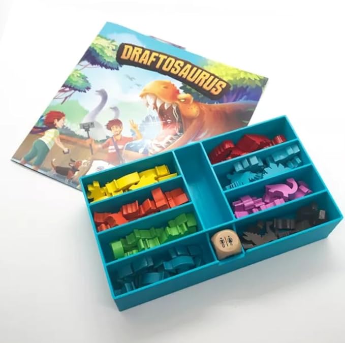 Ankama - Draftosaurus - Jeu de Base - Rédaction de Cartes - Lancer de Dés - Sélection d'Actions Simultanées - Jeu de Stratégie - Déroulement Rapide - Français - 2 à 5 joueurs - ANK9551