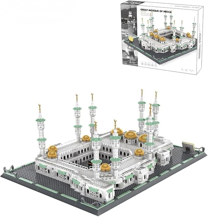 Masjid Al Haram Building Blocks Set - 2000+ Pcs Perfect Eid Gifts Islamic Gifts - Grand Mosque of Mecca