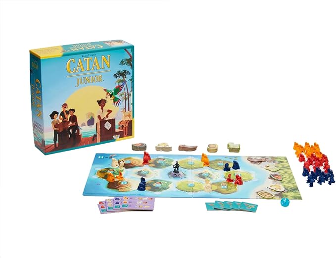 CATAN Junior Board Game - Swashbuckling Adventure for Young Pirates! Strategy Game Fun Family Game for Kids and Adults Ages 6+ 2-4 Players 30 Minute Playtime Made by CATAN Studio