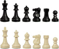 WE Games Bobby Fischer Ultimate Chess Pieces Set Staunton Plastic Tournament Chess Set - Extra Queens Triple Weighted