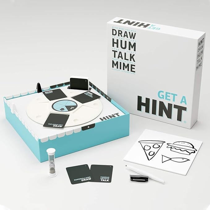 Bezzerwizzer HINT Party Game (US Edition) - A Fun and Creative Hinting Game for Hours of Laughter and Entertainment! Great for Family Game Night Ages 14+ 4+ Players 45 Minute Playtime Made