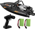 Remote Control Off-Road Boat Model Eddy Current Jet high-Speed Remote Control Speedboat 15-20km/hH156 with Lights Off-Road Speedboat (Dual Battery) Suitable for Adults 14+