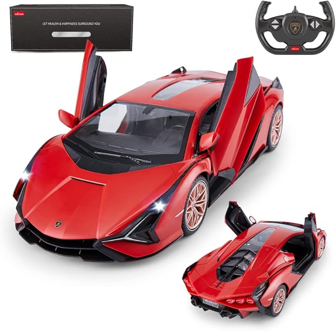 RASTAR RC Car Lamborghini Sián FKP 37 1/14 Remote Control Car Lamborghini RC Toy for Kids Boys - RED