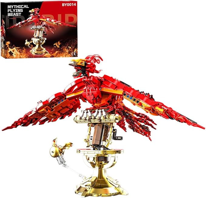 938 Pieces Phoenix Building Set Magic Potter Phoenix Collection Model for AdultsIdeas HP Building Toy