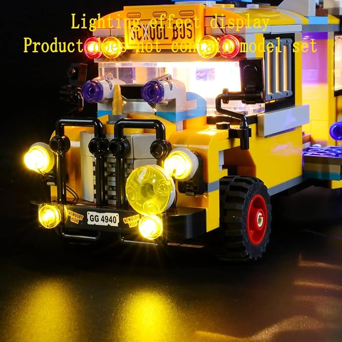 LED Light Kit Compatible with Lego Paranormal Intercept Bus 3000 - Lighting Set for Hidden Side 70423 (Model Set Not Included)