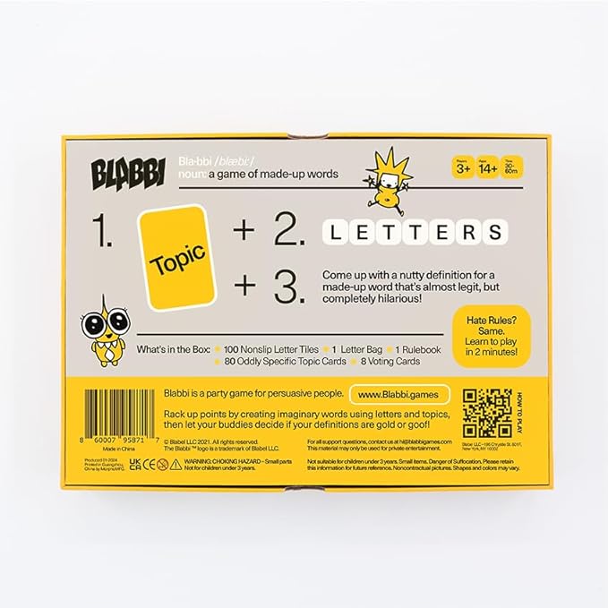 The Game of Made-Up Words. Viral Funny Party Word Board Game for Adults Teens and Kids 14+. Easy to Learn (Base Edition)