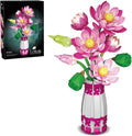 39092 Lotus Building Blocks Flower Set 710 Pieces of Floral and Plant Series Block Sets Adult Creative Enthusiast Model Gifts and Unique Collectibles Can be Used for Room Decoration