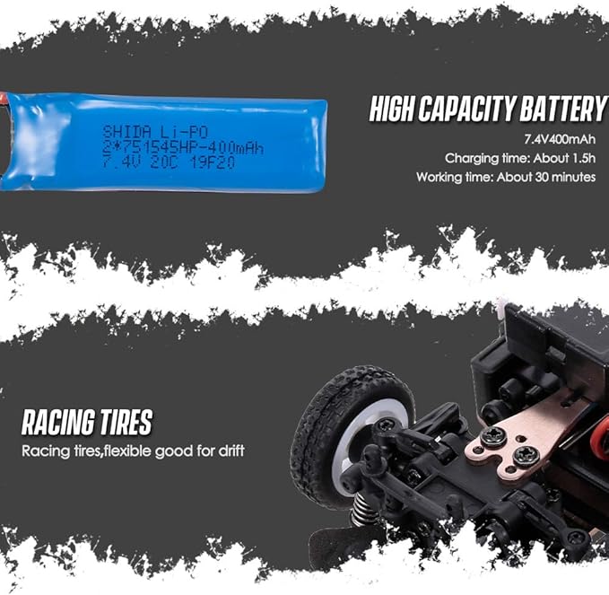 GoolRC WLtoys K989 RC Cars 1:28 Scale 2.4GHz Remote Control Car 4WD 30KM/H High Speed Racing Car RC Drift Cars for Adults