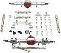 RC Car Upgrade Parts Front and Rear Assembly Kits Metal for MN82 LC79 MN78 1/12 Scale RC Hobby Car Argent