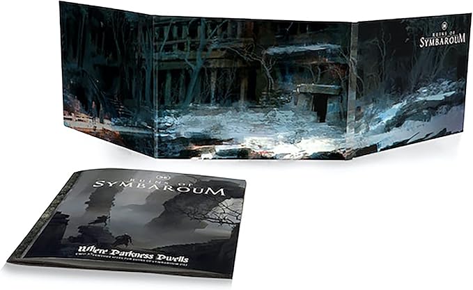 Free League Ruins of Symbaroum 5E: Gamemaster's Screen with 28-Page Adventure Booklet for Immersive RPG Campaigns