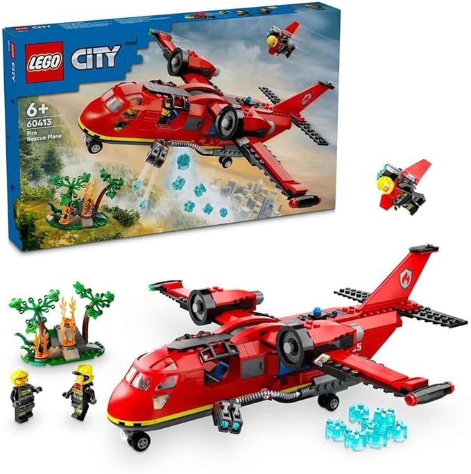 LEGO 60413 City Löschflugzeug 3 Minifiguren 2 Löschkanonen Waldbrandkulisse
