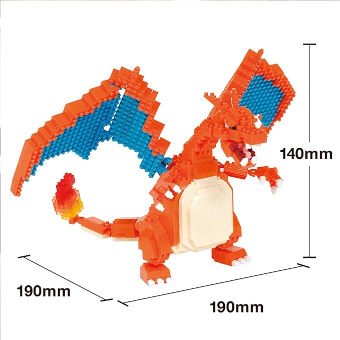 nanoblock - Pokémon - Charizard Deluxe Edition Pokémon Series Building Kit