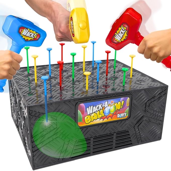 Wack A Balloon Party Edition Pop Game for Kids and Adults Interactive Balloon Popping Party Gift for Game Night Family Fun and Classrooms Ages 4+