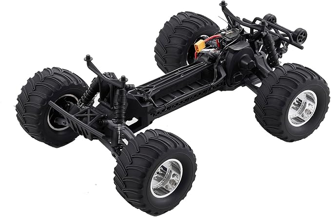 FMS 1/10 Ford F-100 RC Monster Truck RC Crawler RTR 2WD Off-Road Truck with Wheelie Bar High-Torque Motor Hobby Grade Remote Control Car for Adults Black