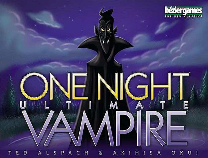 One Night Ultimate Vampire by Bezier Games | Ages 8+ | 3-10 Players | Scary Fun Party Game for Kids &amp Families | Fast-Paced Gameplay | Engaging Social Deduction | Hidden Roles &amp Bluffing