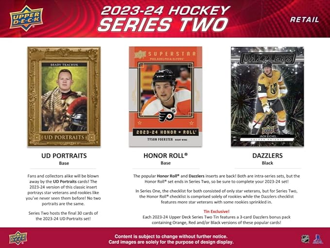 TSV 2023/24 Upper Deck Series 2 Hockey Blaster Box 4 Packs per Box 12 Cards per Pack