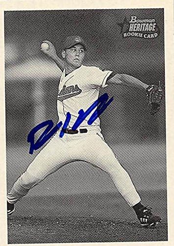 Sports Memorabilia Autograph Warehouse 244582 Dan Denham Autographed Baseball Card - Cleveland Indians FT 2001 Bowman Heritage - No. 299 Rookie