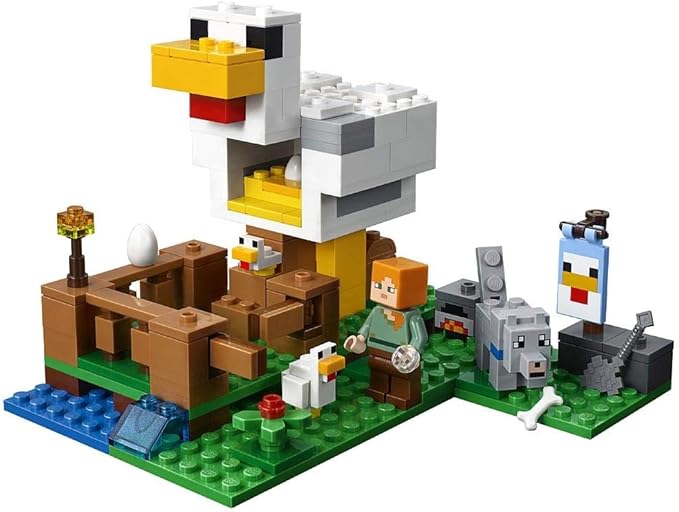 LEGO Minecraft The Chicken Coop 21140 Building Kit  84 months to 168 months(198 Pieces)