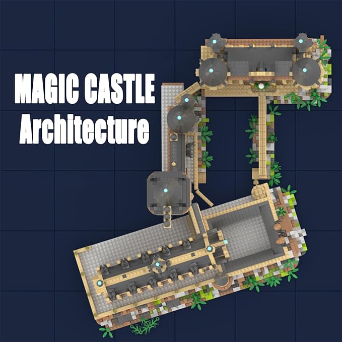 Architecture Set Harry Castle Micro Building Blocks Set（5400PCS） - Architectural Model Toys Gifts for Kid and Adult