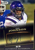 Sports Memorabilia Autograph Warehouse 291571 2015 Sage Hit Gus Johnson Autographed No.A106 Rookie Football Card - Stephen F Austin State RB