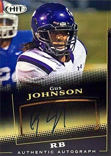 Sports Memorabilia Autograph Warehouse 291571 2015 Sage Hit Gus Johnson Autographed No.A106 Rookie Football Card - Stephen F Austin State RB