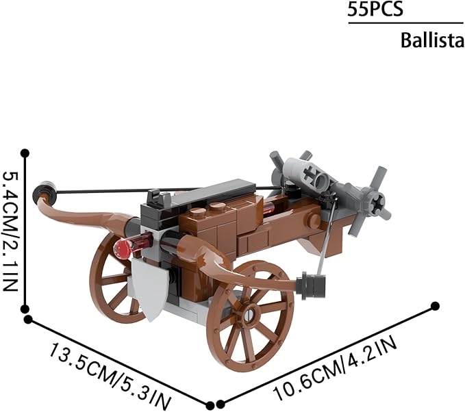 564Pcs Medieval Weapons Building Block Set Castle Defense MOC Bricks Pack Military Siege Equipment Parts Knights Battle Accessories.